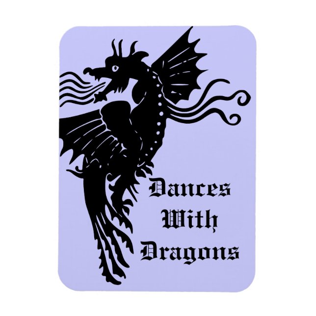 Magnet Flexible Dragon de respiration incendie (Vertical)