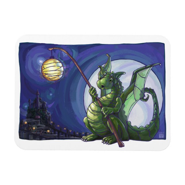 Magnet Flexible Dragon Watch Art (Horizontal)