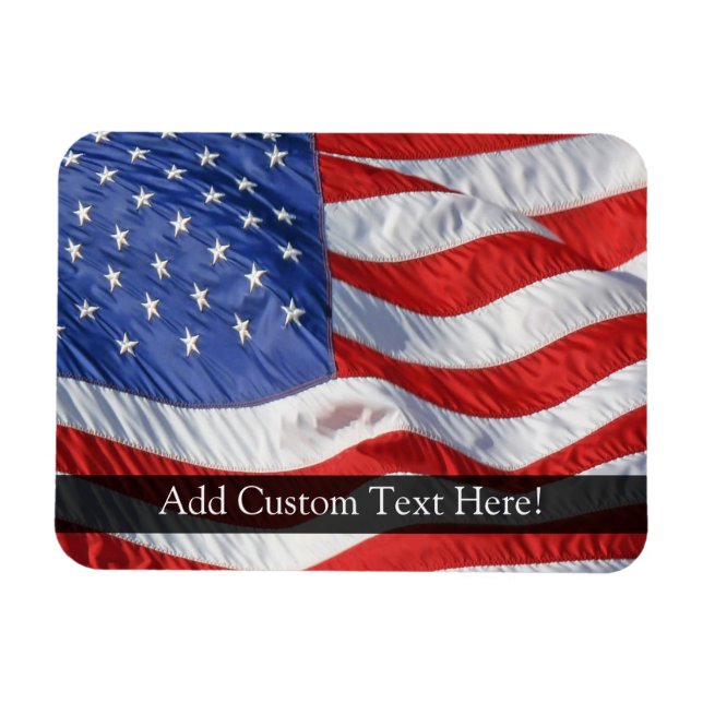 Magnet Flexible Drapeau américain, évent (Horizontal)