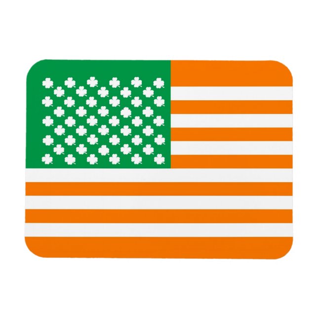 Magnet Flexible Drapeau américain irlandais (Horizontal)
