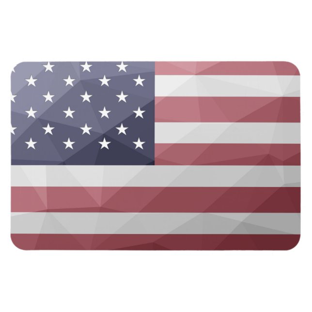 Magnet Flexible Drapeau américain Rouge Blanc Bleu Amérique Mesh g (Horizontal)