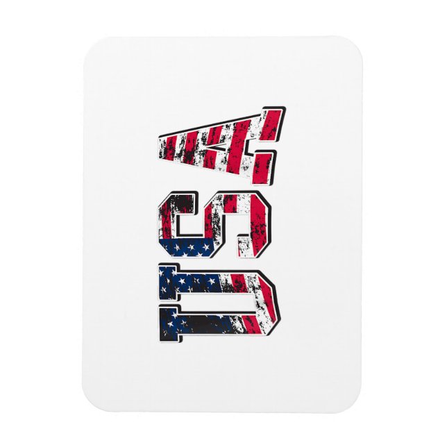 Magnet Flexible Drapeau américain Vintage (Vertical)