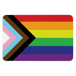 Magnet Flexible Drapeau arc-en-ciel gay pride progressiste LGBTQIA