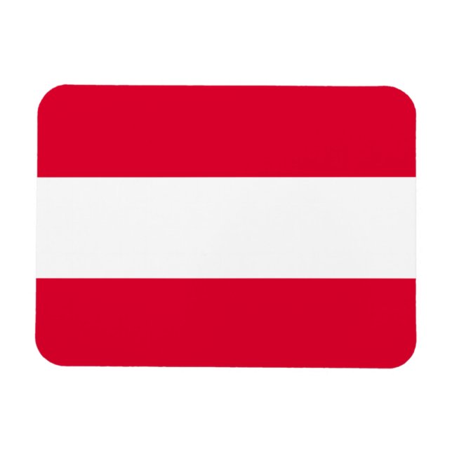 Magnet Flexible Drapeau Autriche (Horizontal)