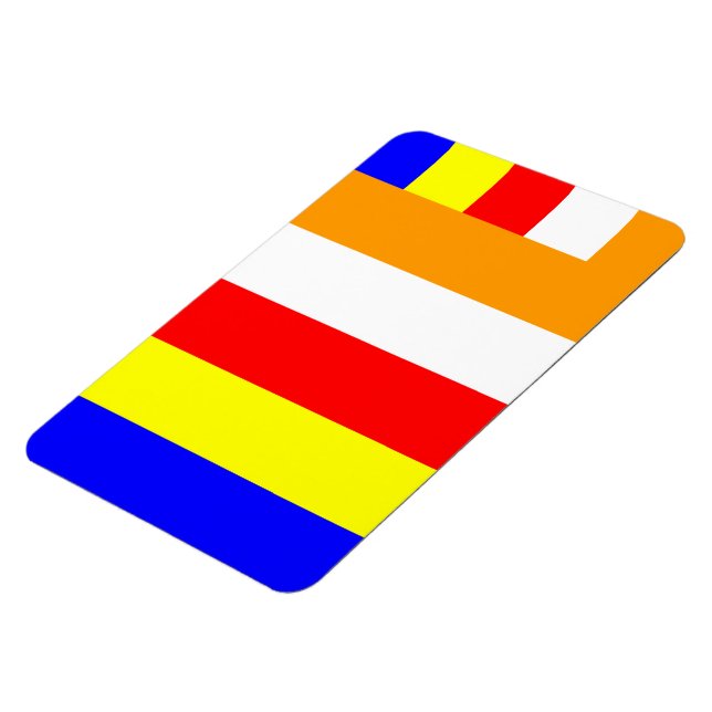 Magnet Flexible Drapeau bouddhiste (Côté Gauche)