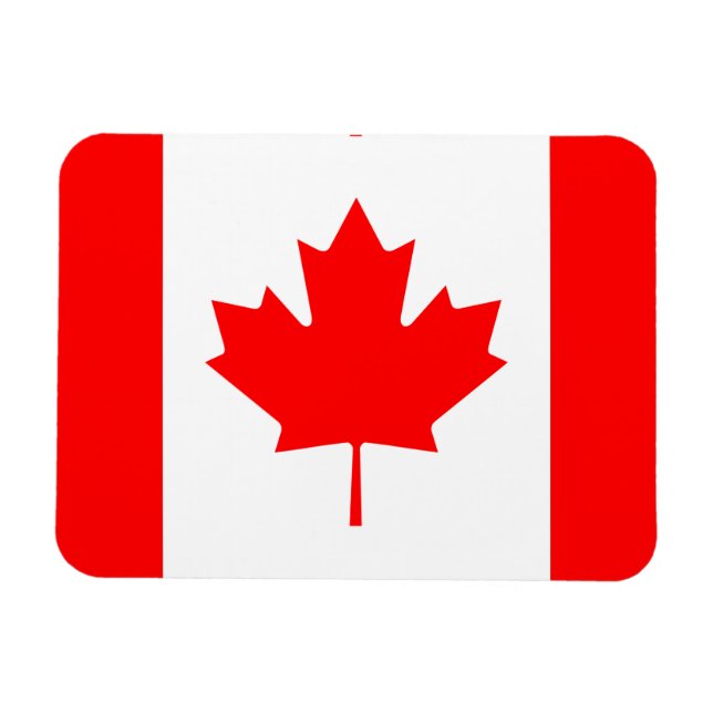 Magnet Flexible Drapeau Canada Feuille d'érable O Canada Symbole d (Horizontal)