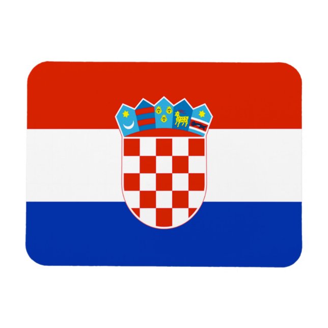 Magnet Flexible Drapeau Croatie (Horizontal)
