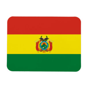 Magnet Flexible Drapeau de Bolivie patriotique