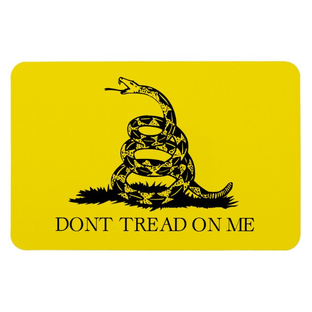 Magnet Flexible Drapeau de crotale de Gadsden : Guerre révolutionn (Horizontal)