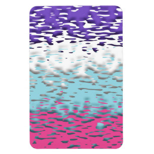 Magnet Flexible Drapeau de fierté multisexuel funky trippy ondulé