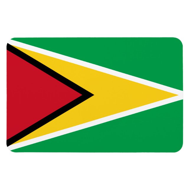 Magnet Flexible Drapeau de Guyana (Horizontal)