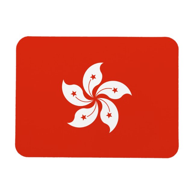 Magnet Flexible Drapeau de Hong Kong (Horizontal)