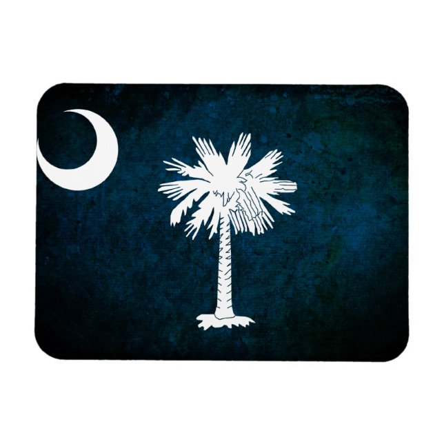Magnet Flexible Drapeau de la Caroline du Sud ; (Horizontal)