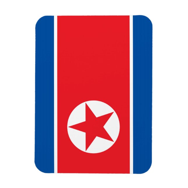 Magnet Flexible Drapeau de la Corée du Nord (Vertical)