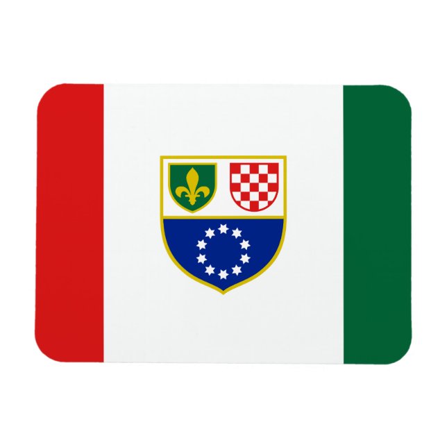 Magnet Flexible Drapeau de la Fédération de Bosnie (Horizontal)