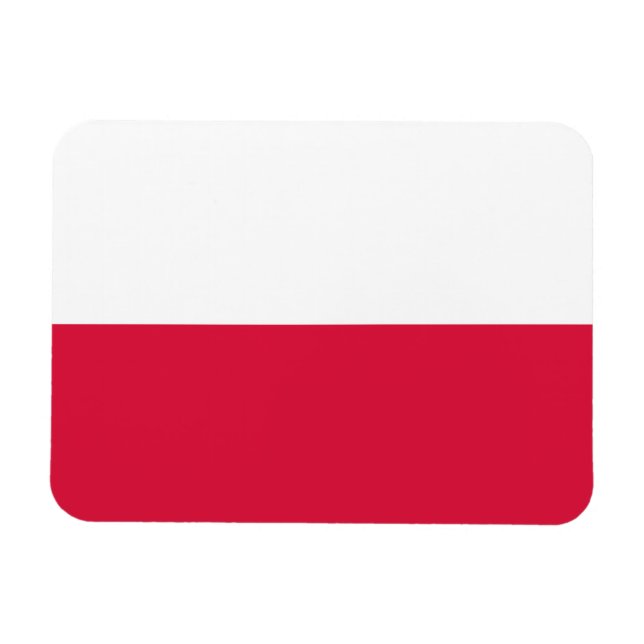 Magnet Flexible Drapeau de la Pologne (Horizontal)