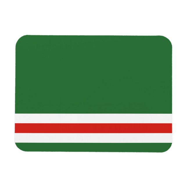 Magnet Flexible Drapeau de la République tchétchène d'Ichkeria (Horizontal)