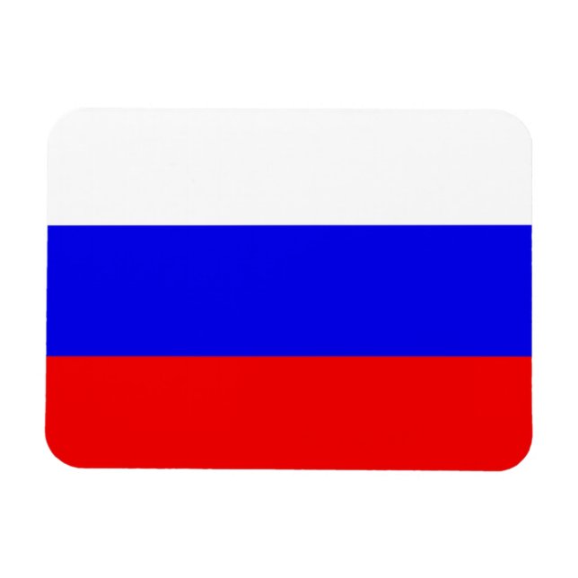 Magnet Flexible Drapeau de la Russie (Horizontal)