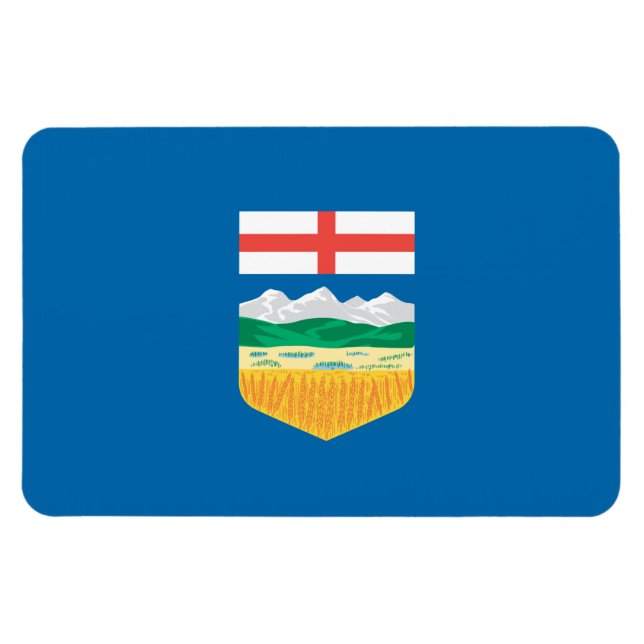 Magnet Flexible Drapeau de l'Alberta (Horizontal)