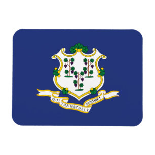 Magnet Flexible Drapeau de l'État du Connecticut