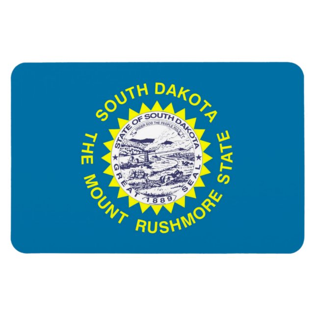 Magnet Flexible Drapeau de l'État du Dakota du Sud (Horizontal)