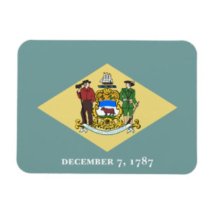 Magnet Flexible Drapeau de l'État du Delaware