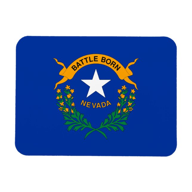 Magnet Flexible Drapeau de l'État du Nevada (Horizontal)