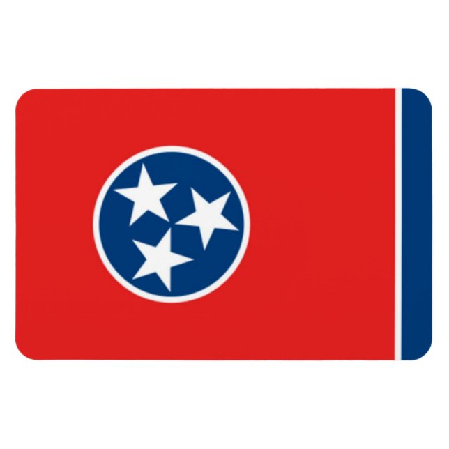 Magnet Flexible Drapeau de l'État du Tennessee (Horizontal)