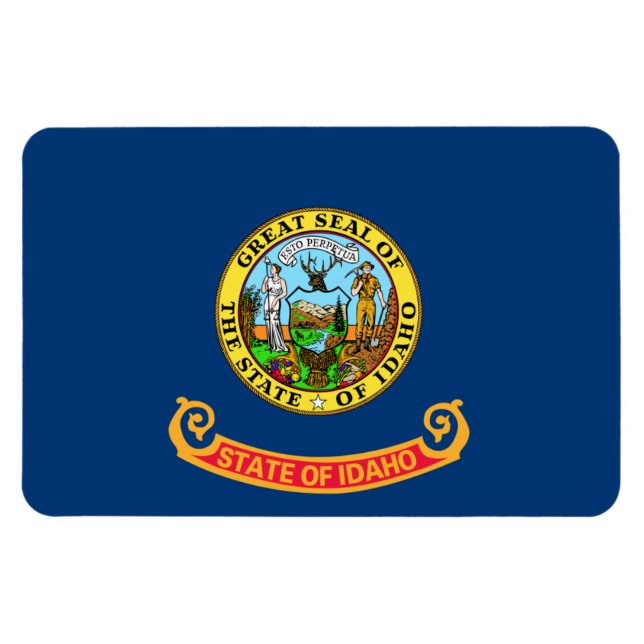Magnet Flexible Drapeau de l'Idaho, État de Gem, États américains (Horizontal)