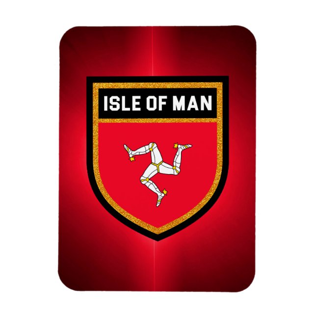 Magnet Flexible Drapeau de l'île de Man (Vertical)