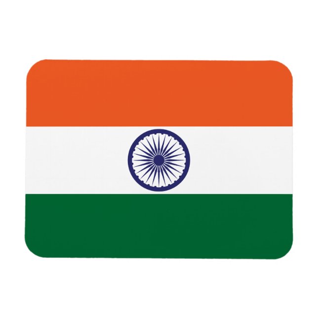 Magnet Flexible Drapeau de l'Inde (Horizontal)