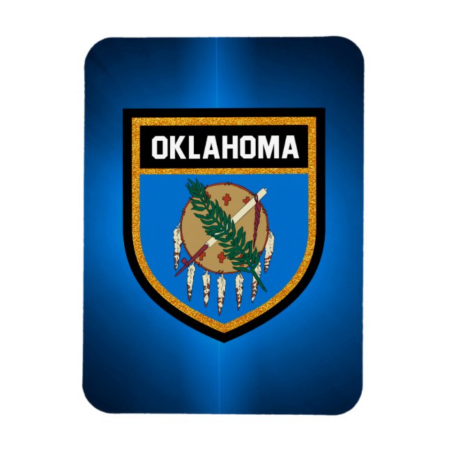 Magnet Flexible Drapeau de l'Oklahoma (Vertical)