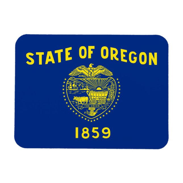 Magnet Flexible Drapeau de l'Oregon (Horizontal)