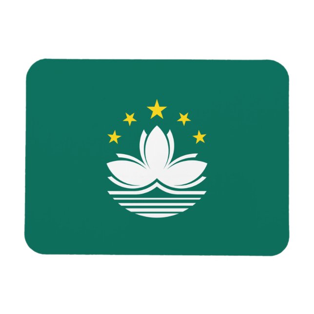 Magnet Flexible Drapeau de Macao (Horizontal)