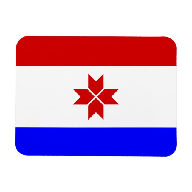 Magnet Flexible Drapeau de Mordovie (Horizontal)