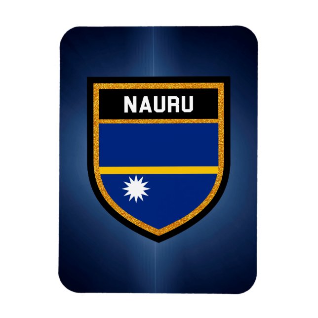 Magnet Flexible Drapeau de Nauru (Vertical)