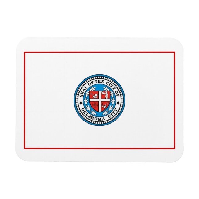 Magnet Flexible Drapeau de Oklahoma City (Oklahoma) (Horizontal)