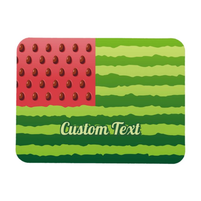 Magnet Flexible Drapeau de pastèque (Horizontal)