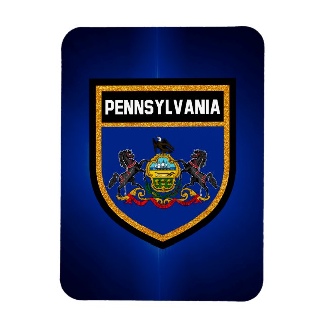 Magnet Flexible Drapeau de Pennsylvanie (Vertical)