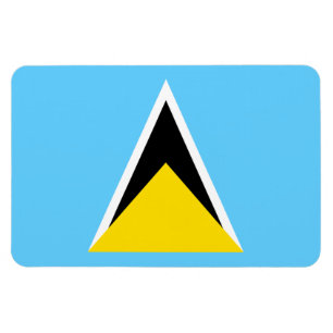 Magnet Flexible Drapeau de Sainte-Lucie