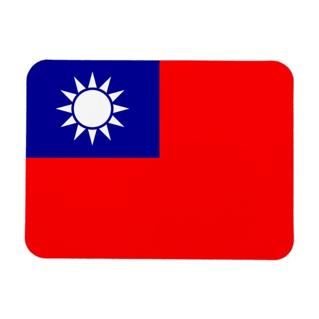 Magnet Flexible Drapeau de Taïwan (Horizontal)