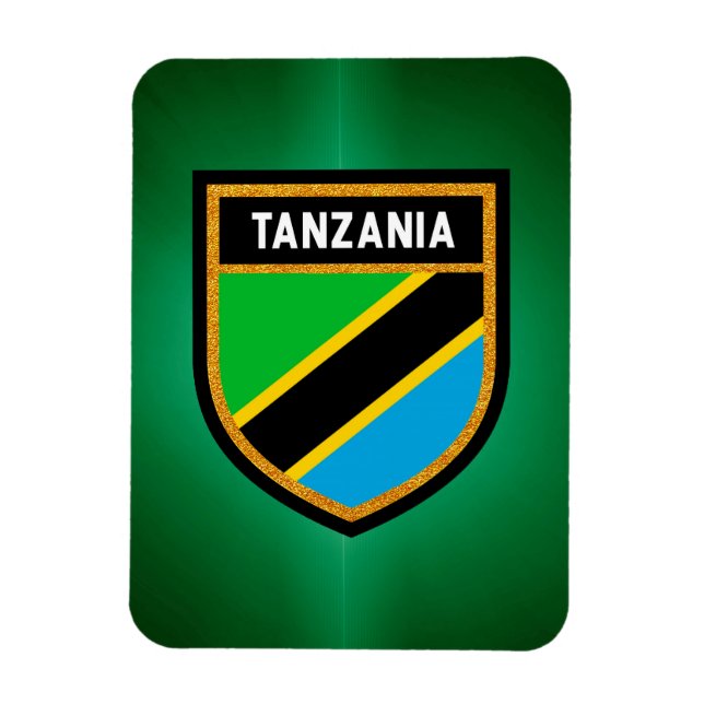 Magnet Flexible Drapeau de Tanzanie (Vertical)