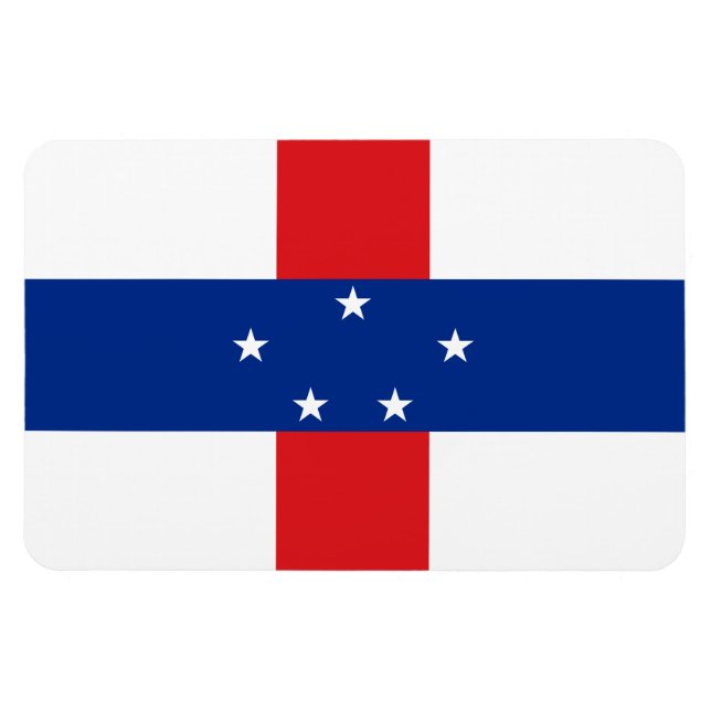 Magnet Flexible Drapeau des Antilles Pays-Bas (Horizontal)
