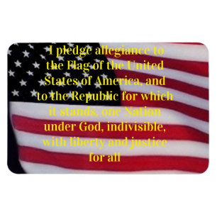 Magnet Flexible Drapeau des États-Unis avec aimant de promesses d