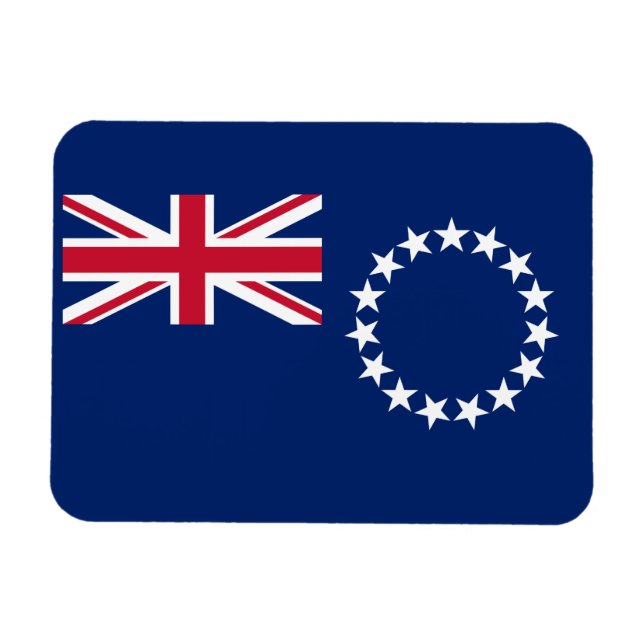 Magnet Flexible Drapeau des Îles Cook (Horizontal)