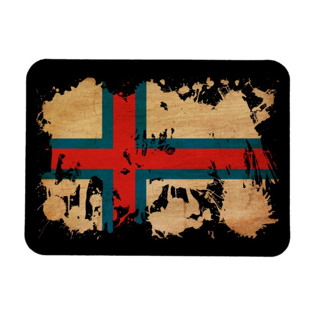 Magnet Flexible Drapeau des îles Féroé (Horizontal)