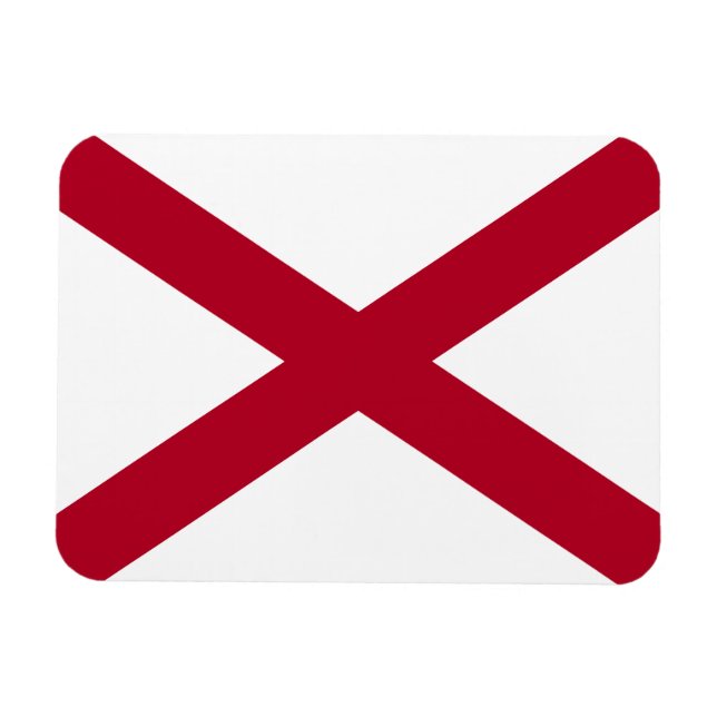 Magnet Flexible Drapeau d'État de l'Alabama (Horizontal)
