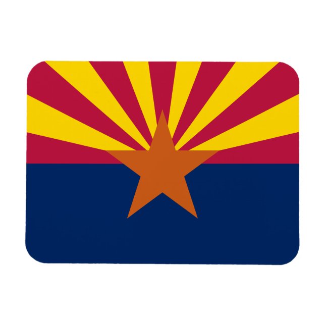 Magnet Flexible Drapeau d'État de l'Arizona (Horizontal)