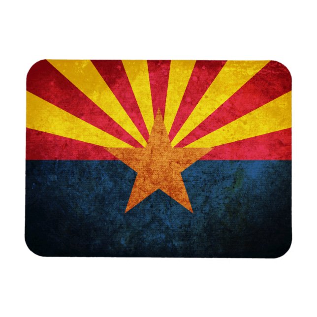 Magnet Flexible Drapeau d'État de l'Arizona (Horizontal)