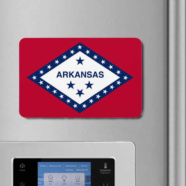 Magnet Flexible Drapeau d'État de l'Arkansas (Arkansas State Flag Flexible Magnet)